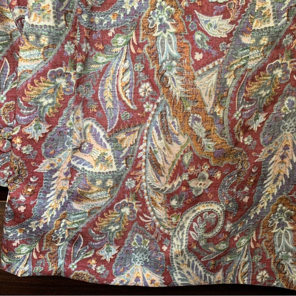 Zara Women's Open Front Paisley Print Blazer, Size Large - Picture 11 of 14